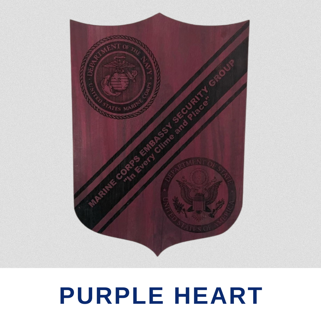 Marine Corps Embassy Purple Heart Shield