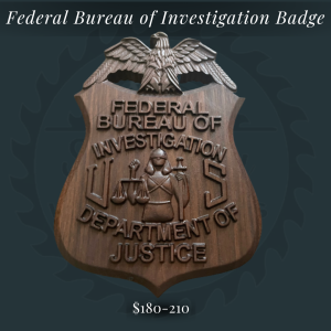 Federal Bureau of Investigation (FBI) Badge